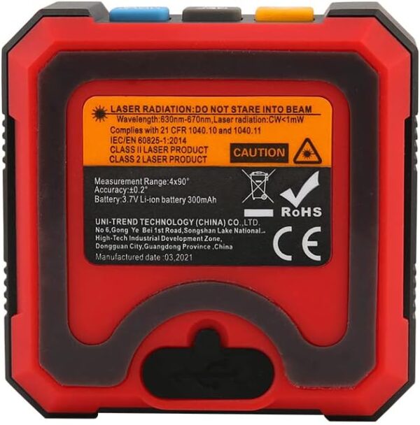 UNI-T Uni-trend LM320B Electronic Angle Meter Digital Protractor Magnetic Inclinometer Angle Tester Bevel Box Backlight (LM320B) - Image 4