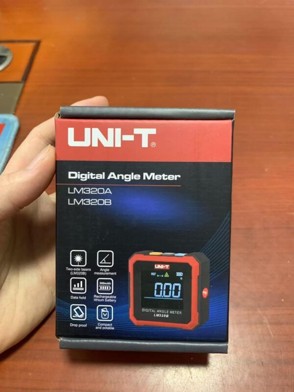 UNI-T Uni-trend LM320B Electronic Angle Meter Digital Protractor Magnetic Inclinometer Angle Tester Bevel Box Backlight (LM320B) - Image 9