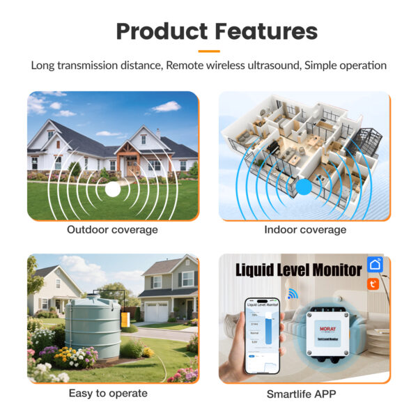 ME202DSP High Accuracy Sensor WIFI Liquid Level Gauge Solar Energy Submersible Oil Level Measuring Instruments - Image 2