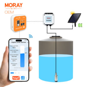 ME202RSP Solar Panel Wireless 433MHz Submersible LED Temperature Display Low Battery Water Liquid Level Sensor