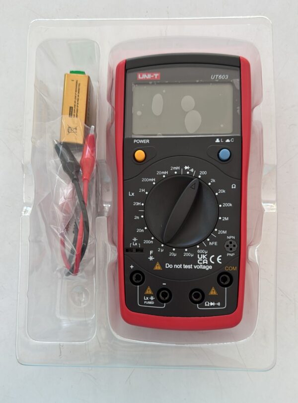 UNI-T UT603 Modern Professional Capacitance Meters Ohmmeters Capacitor Resistor Diode & Continuity Buzzer (UT603)