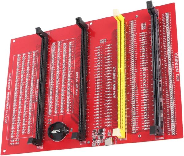 Ram Tester, Ram Memory Diagnostic Analyzer 4 in 1 Desktop Ddr3 Ddr4 Ddr5udmm Ddr5rdimm Tester Card with Light Memory Tester Ddr4 Ddr5 Tester Ram Tester Memory Testers - Image 4
