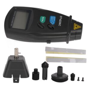 DT6236C Digital Tachometer Optoelectronic & Non RPM Tach Meter 19999RPM Speed Meter Pocket Rotation for Automobile Manufacturing