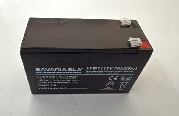 Bavaria 12V 7A Lead Acid Deep Cycle Battery - 7Ah