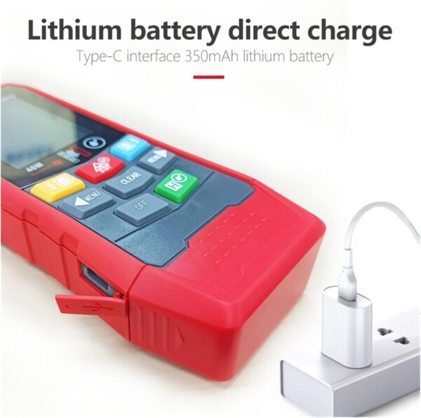 Wall Scanner 4 in 1 Metal Detector Wall Scanner Household AC Voltage Charged Stud Detector Wall Detector (Color : Red, Size : UT387E) - Image 2