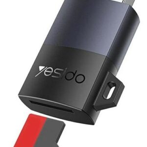 Yesido GS36 USB 3.0 TF Card Reader, High-Speed 5Gbps Micro SD Memory Card Adapter for Laptop, PC, Tablet and Smartphones – Black