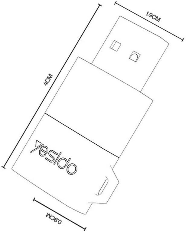 Yesido GS36 USB 3.0 TF Card Reader, High-Speed 5Gbps Micro SD Memory Card Adapter for Laptop, PC, Tablet and Smartphones – Black - Image 5