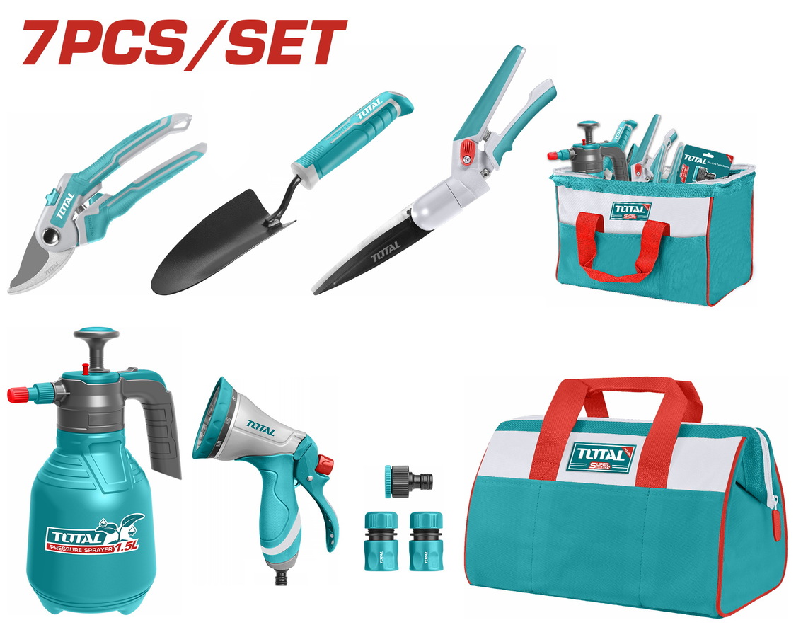 TOTAL 7 Pcs Garden Tools Set (TOS23048)