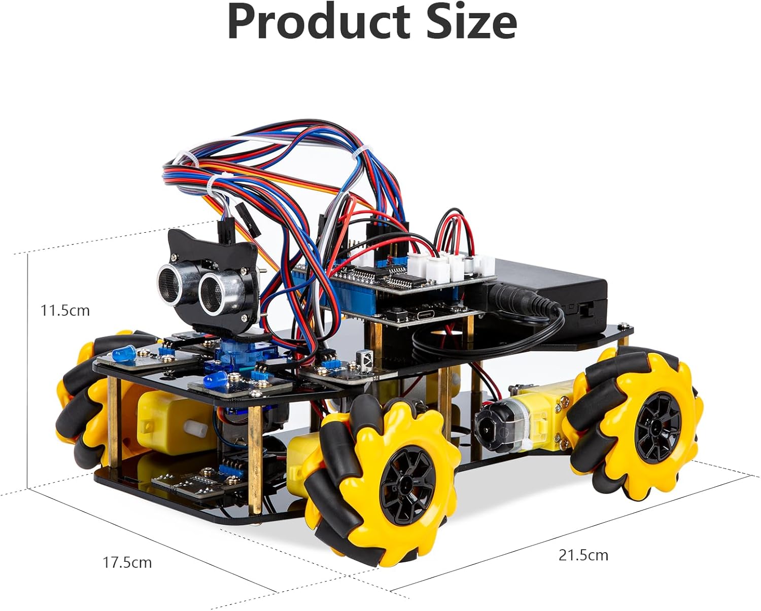 STEM Robot Car Starter Kit Mecanum Wheel Camera with ESP32 Controller Board | Supports Arduino, ACECode & Python Programming | For Home & K-12 STEM Education - Image 9