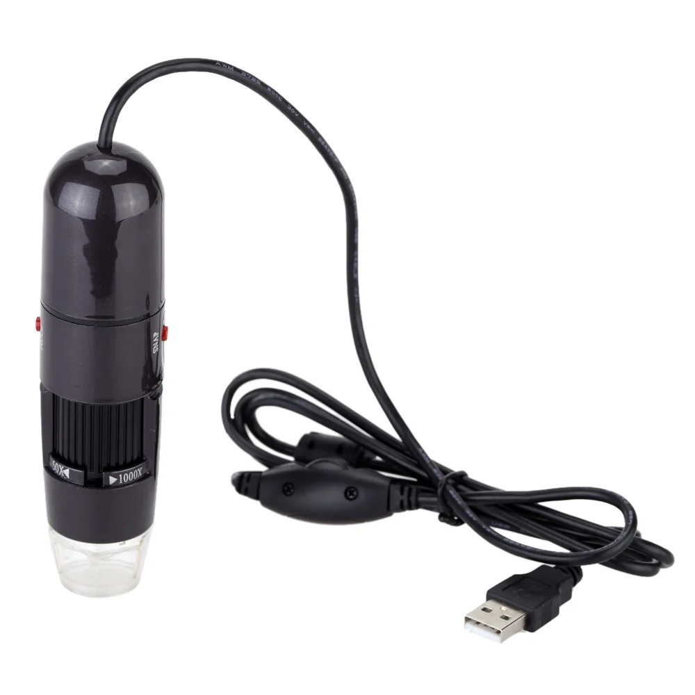 50-1000X 8LED USB Digital Microscope Zoom Magnifier with Adjustable Stand True 1.3MP Video Camera - Image 5
