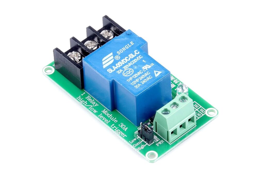 Relay Module Arduino 1 Channel Arduino 5V 30A 1-Channel Relay Module High Low Level Trigger with ...