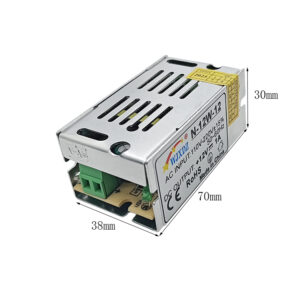 12V - 1A (12W) Switching Power Supply - AC Voltage Input: 110V ~ 220V