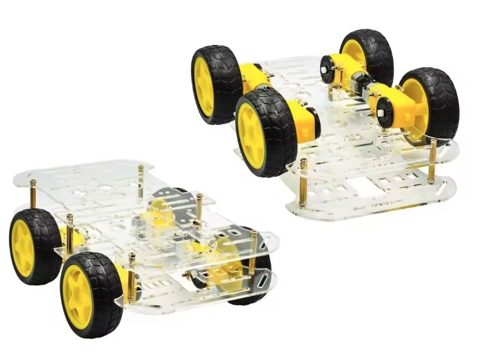 New Higher Robot Car Chassis 4 Wheels