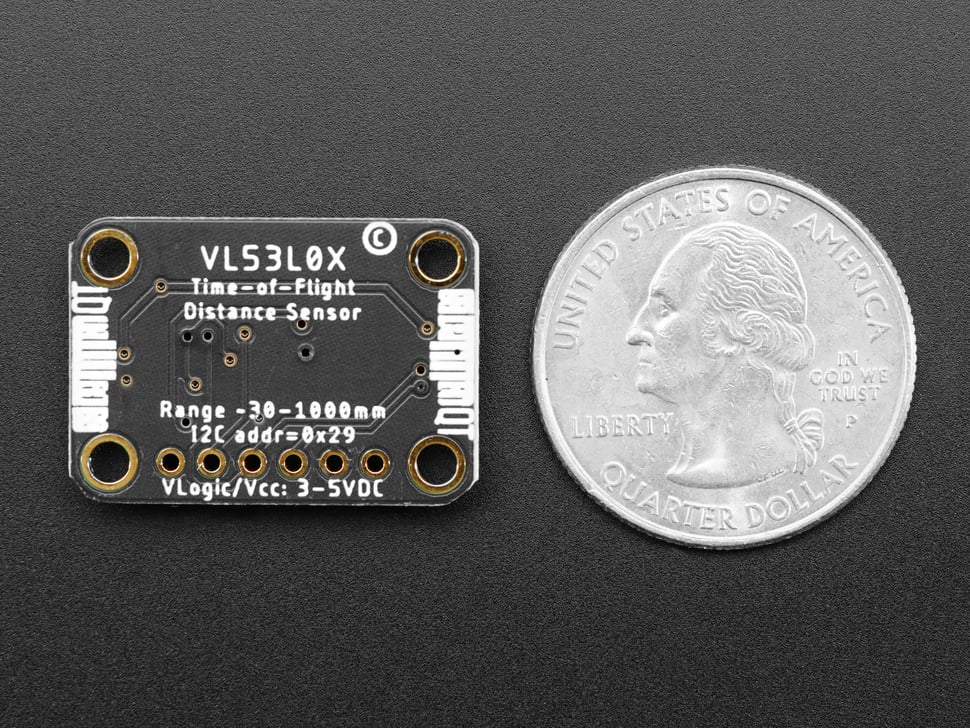 Adafruit VL53L0X Time of Flight Distance Sensor - ~30 to 1000mm - Image 6