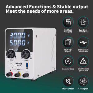 YIHUA 305D V Variable 30V 5A Single Output Digital Adjustable Switching DC Power Supply