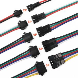 2 Pins JST SM Male/Female Connector Pair